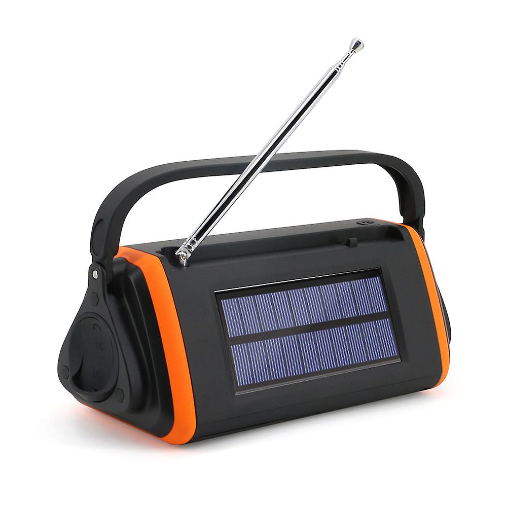 Vevradio med solceller 4000 mAh